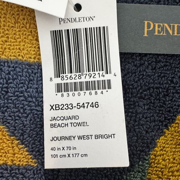 New Two Pendleton Beach Towel Blanket Journey West Bright Southwestern 40 X 70 - Picture 12 of 14